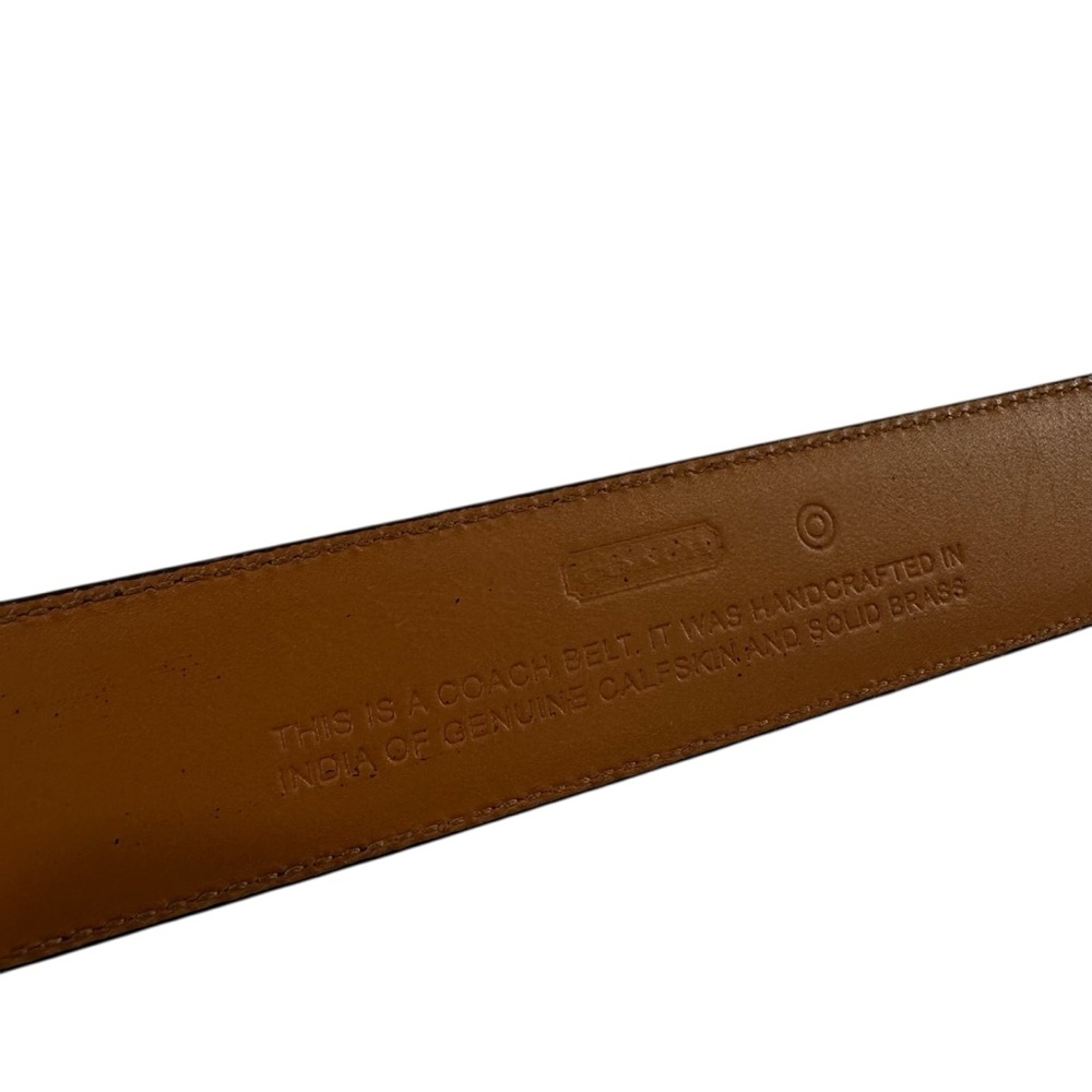 Coach Mens‎ 5953 Leather and Brass Brown Belt Size 40 - Picture 2 of 7